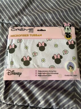 The Crème Shop x Disney Minnie Mouse Pink Microfiber Turban